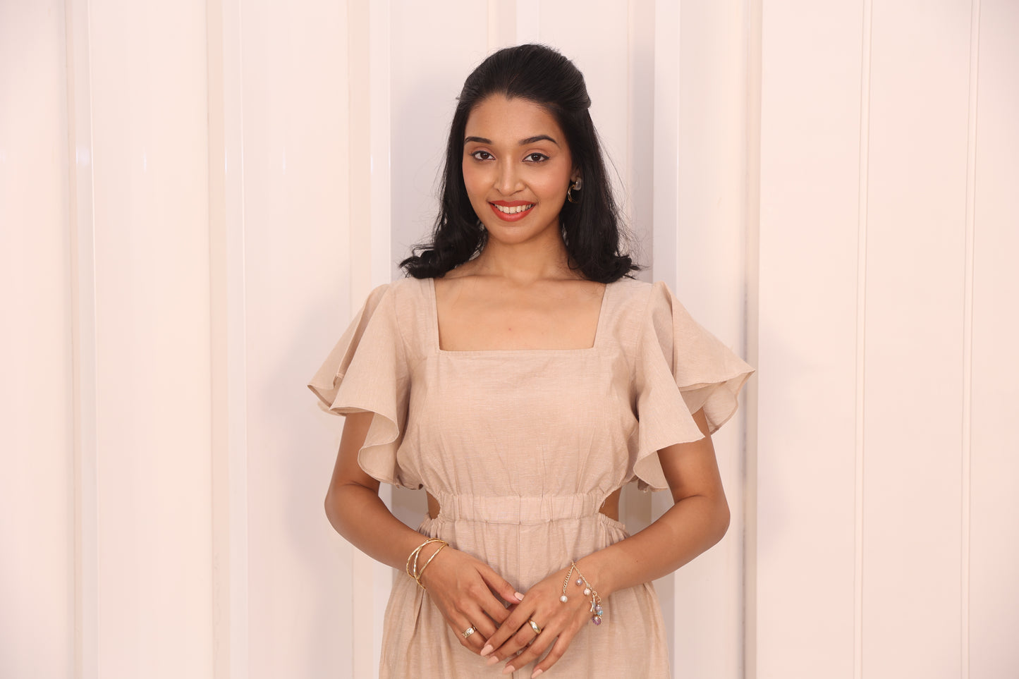 Beige jumpsuit