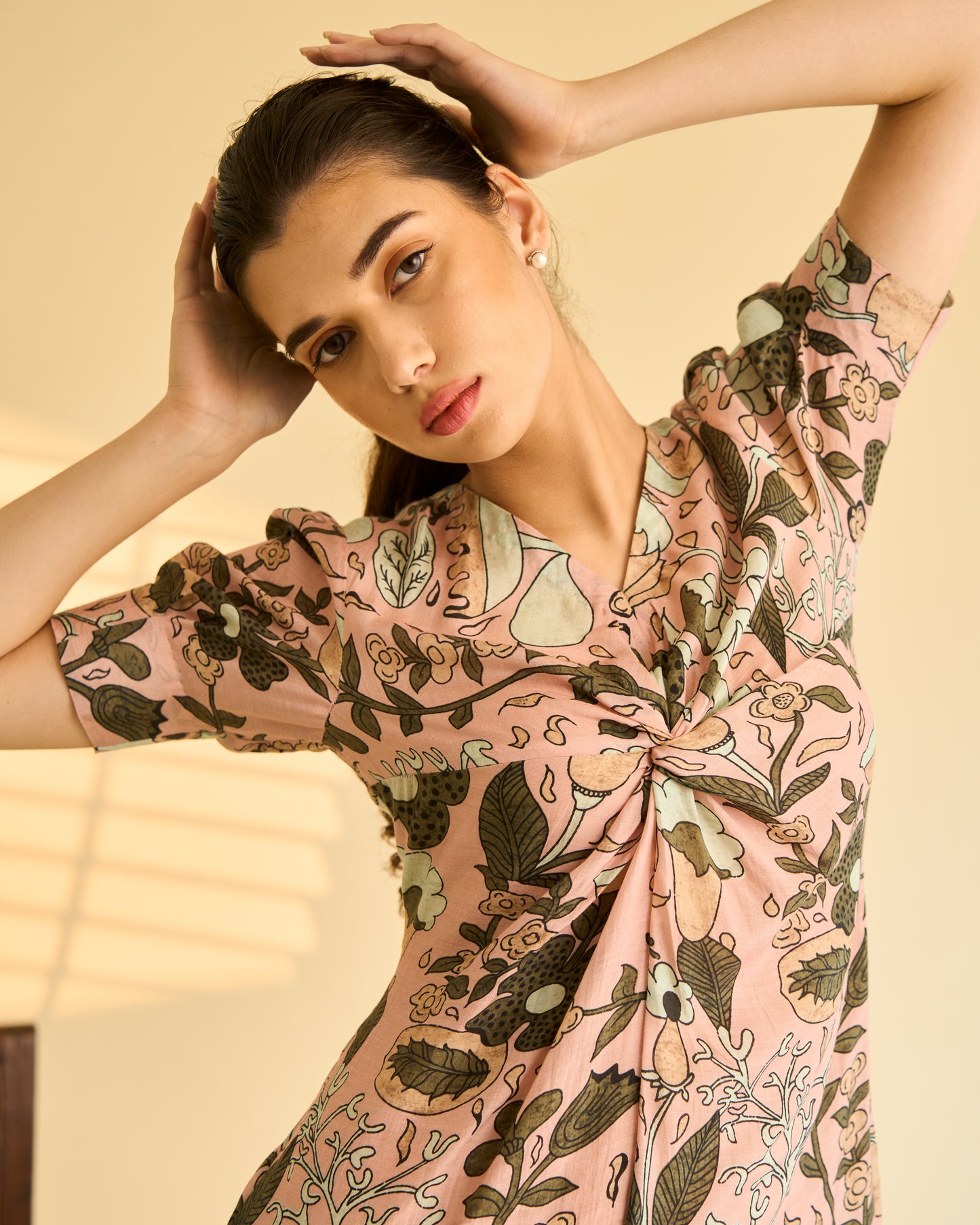 Pink and Green Knot Dress