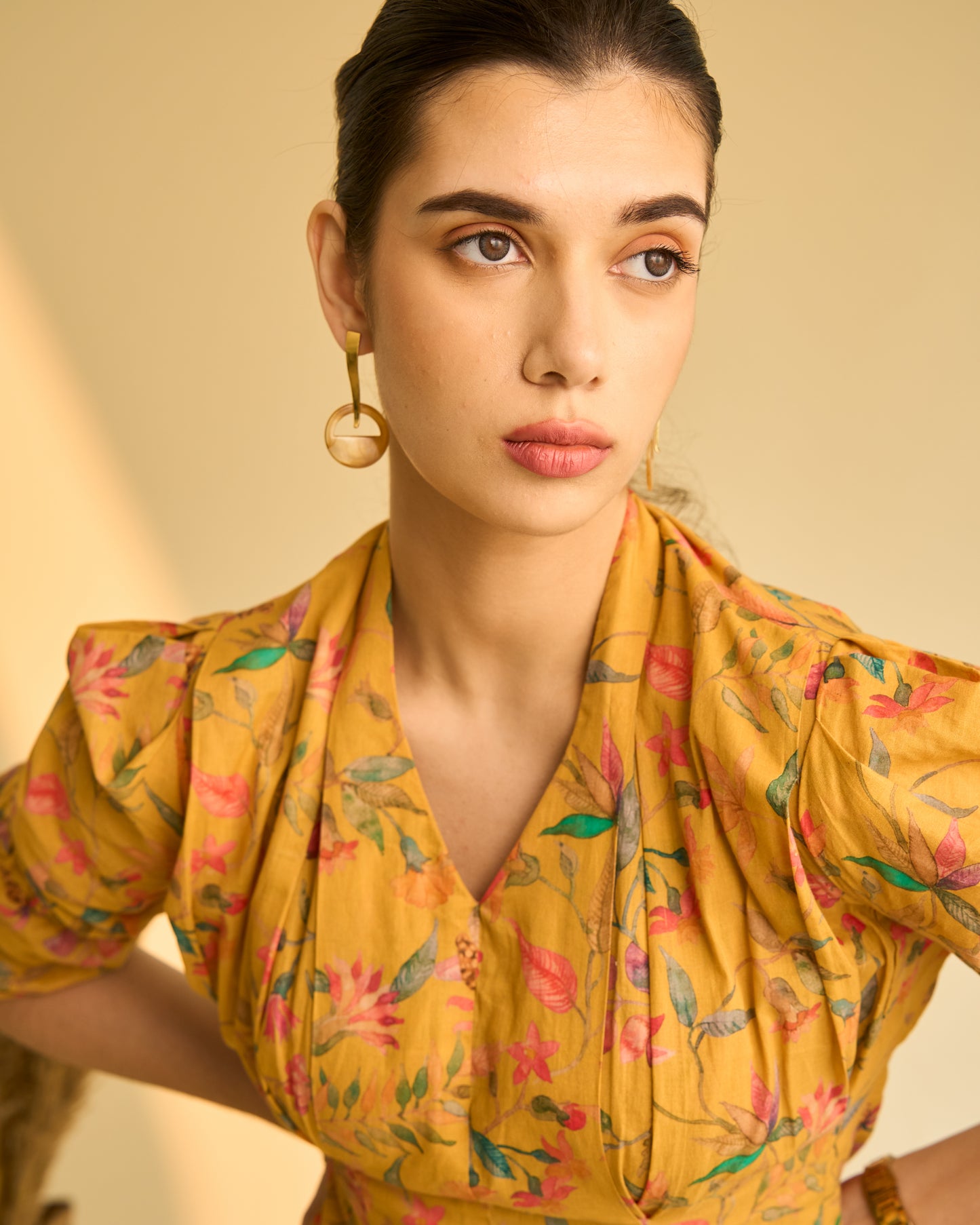 Mustard Floral Co-ord Set