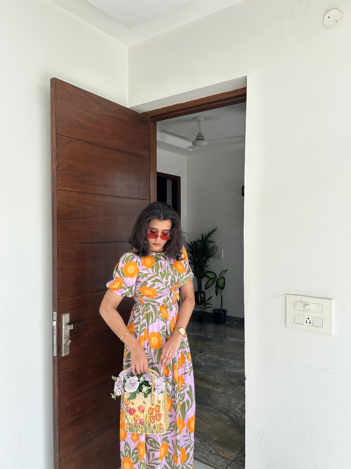 Sunset Poppy Dress