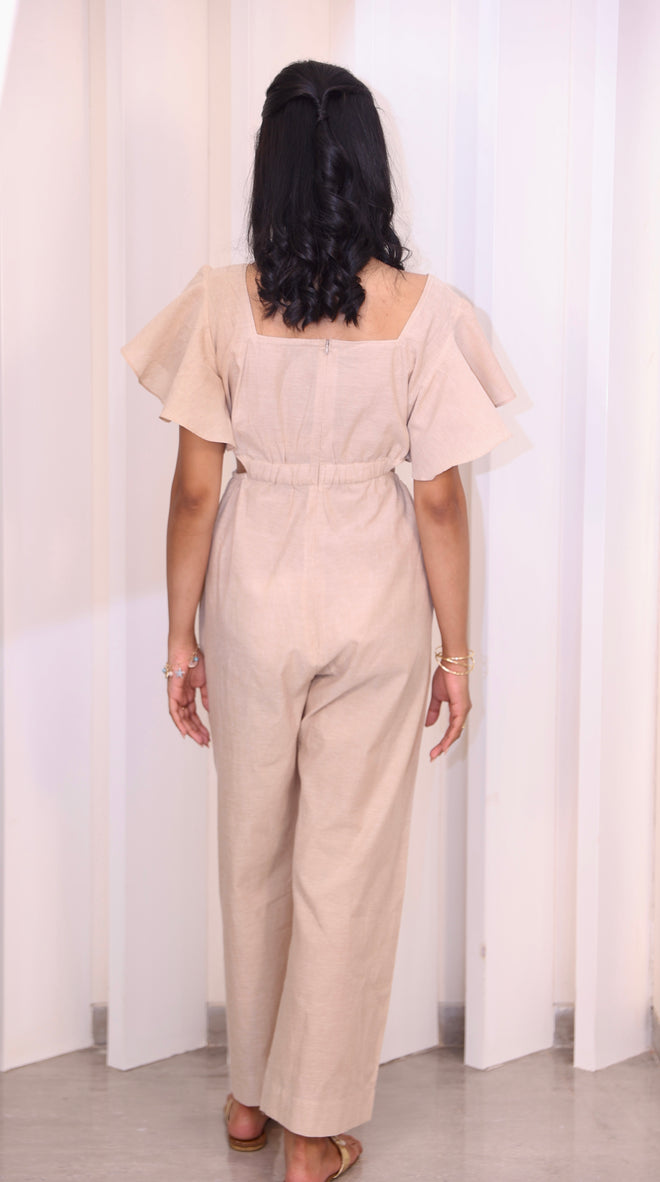 Beige jumpsuit