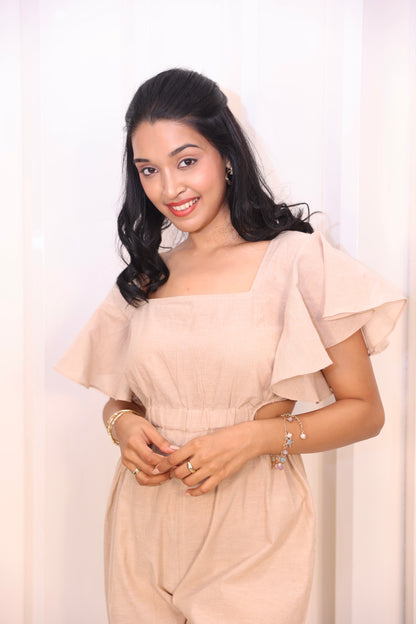 Beige jumpsuit