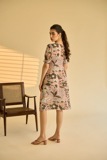 Pink and Green Knot Dress