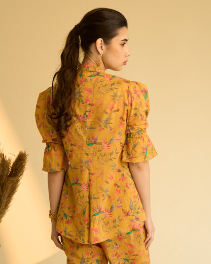 Mustard Floral Co-ord Set