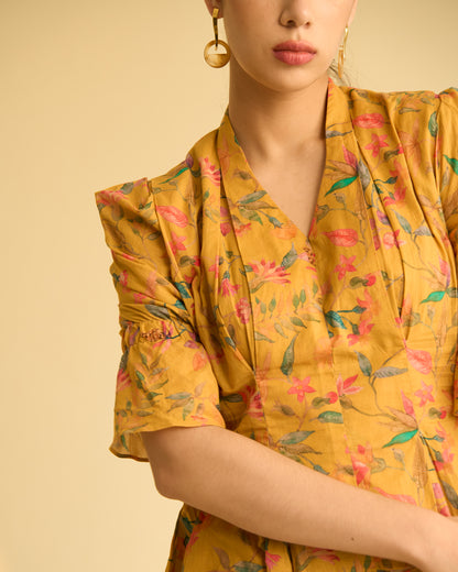 Mustard Floral Co-ord Set