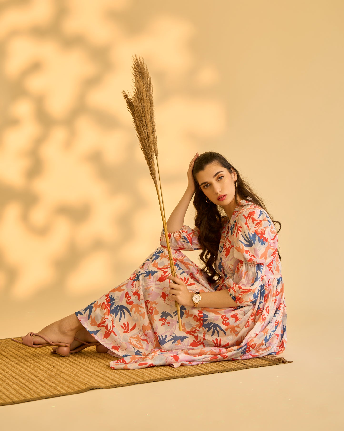 Abstract Midi Dress