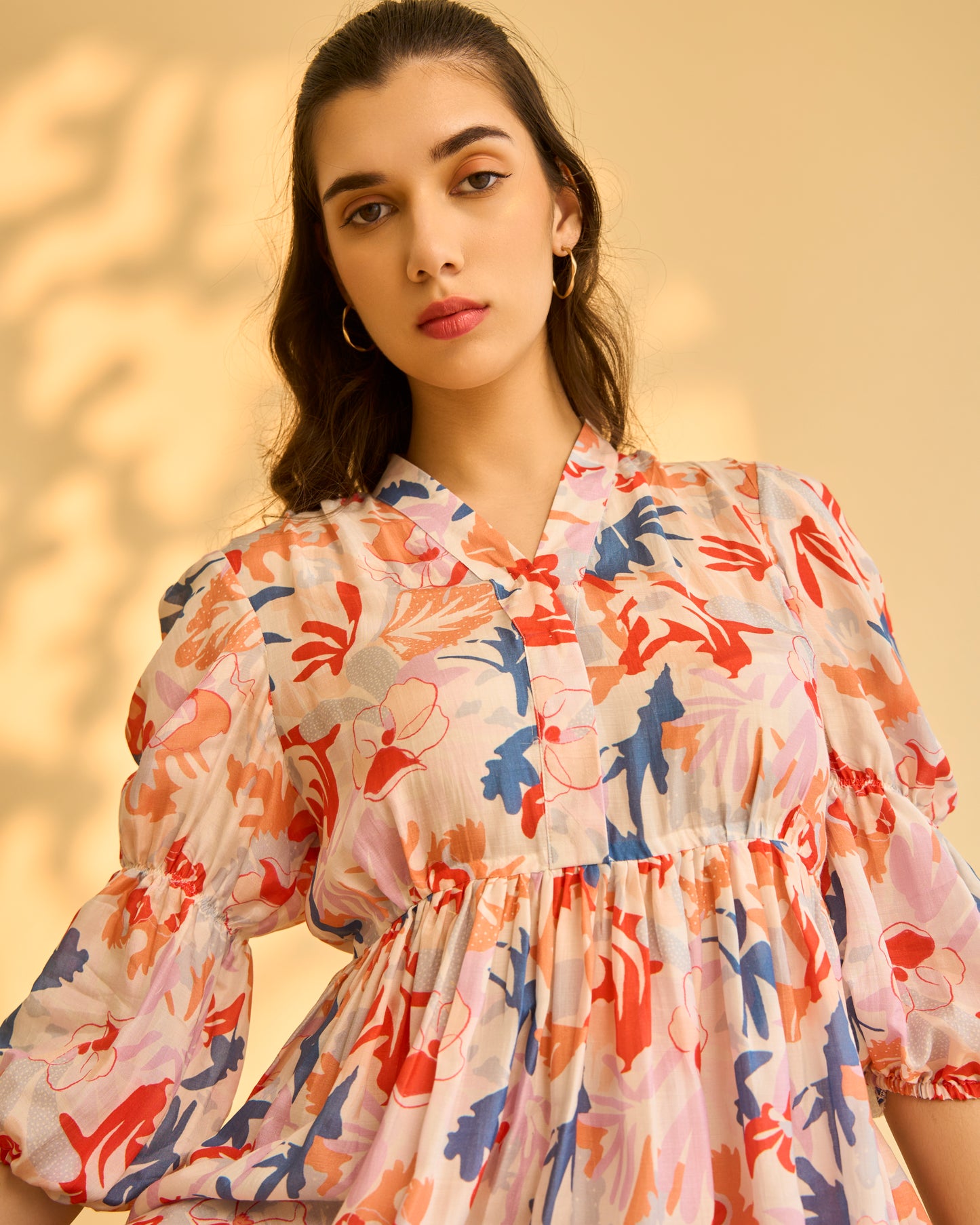 Abstract Midi Dress