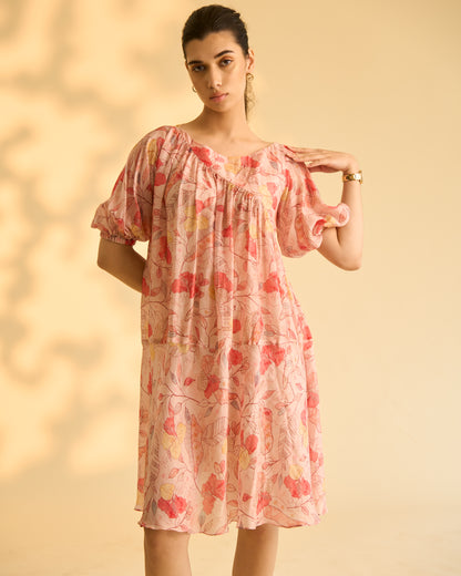 Pink Floral Dress