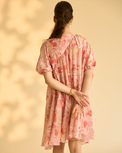 Pink Floral Dress