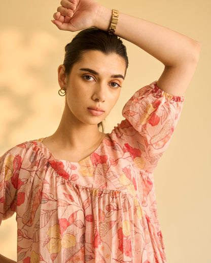 Pink Floral Dress
