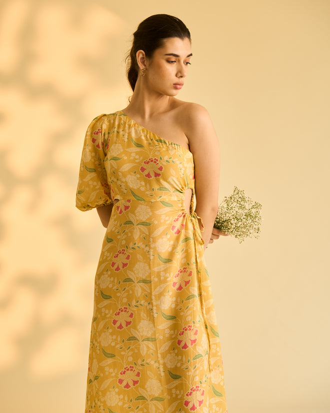 Yellow Floral Dress