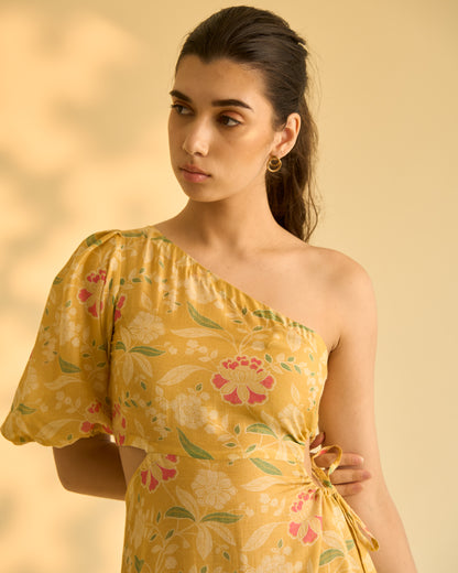 Yellow Floral Dress
