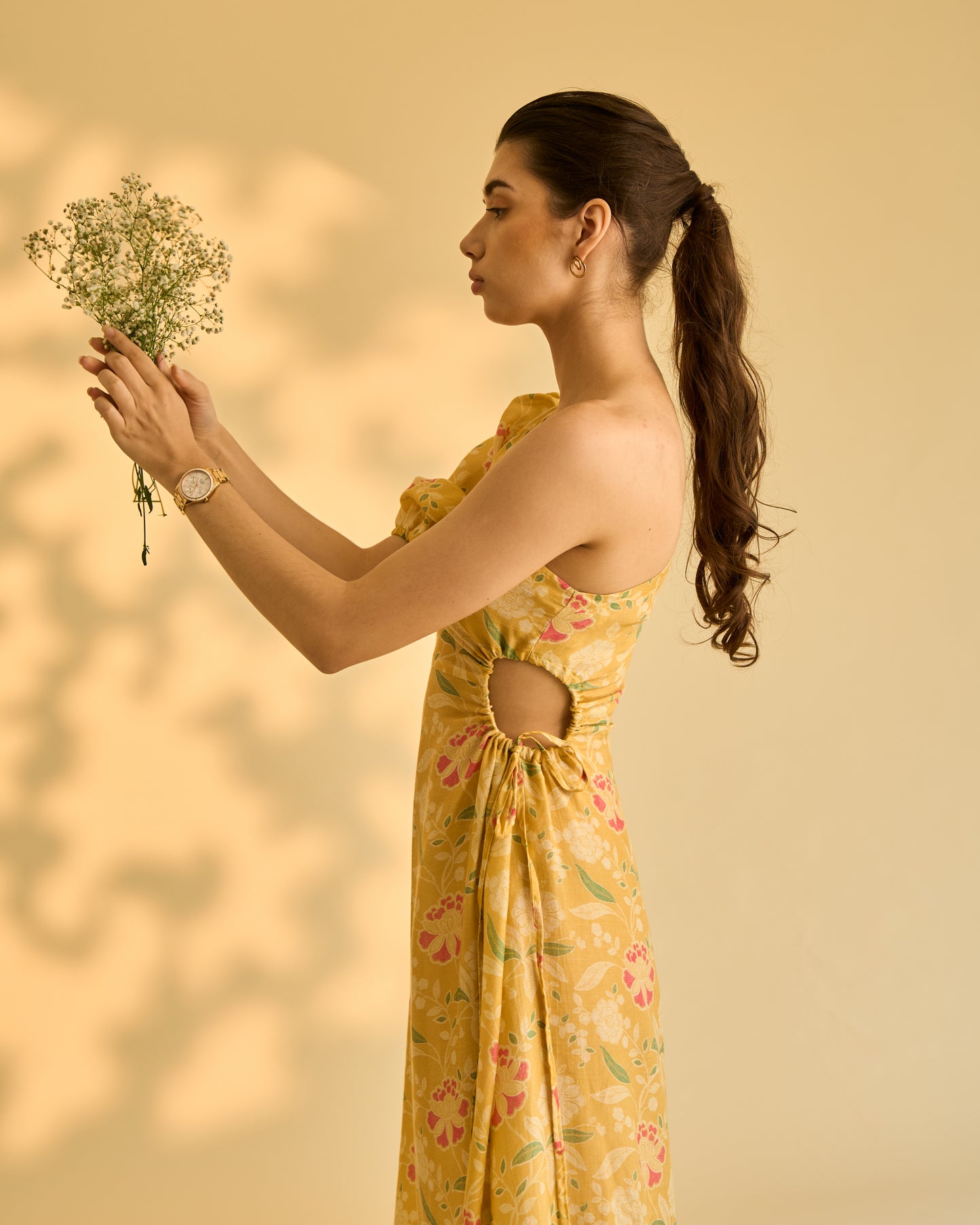 Yellow Floral Dress