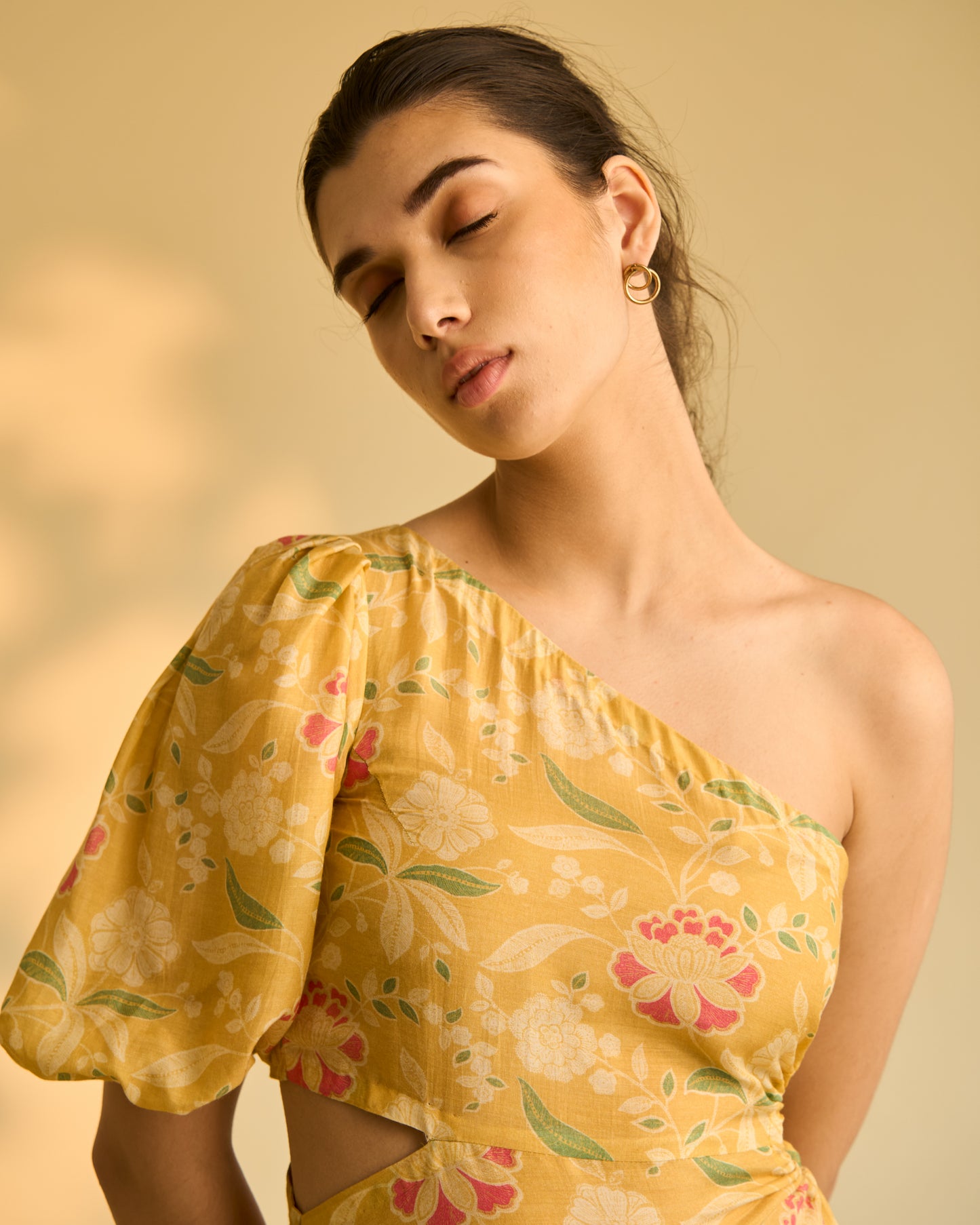 Yellow Floral Dress