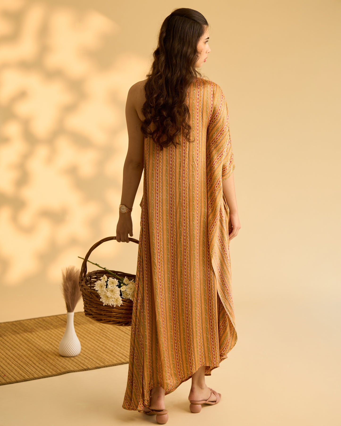 Aztec One Shoulder Dress