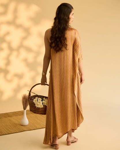 Aztec One Shoulder Dress