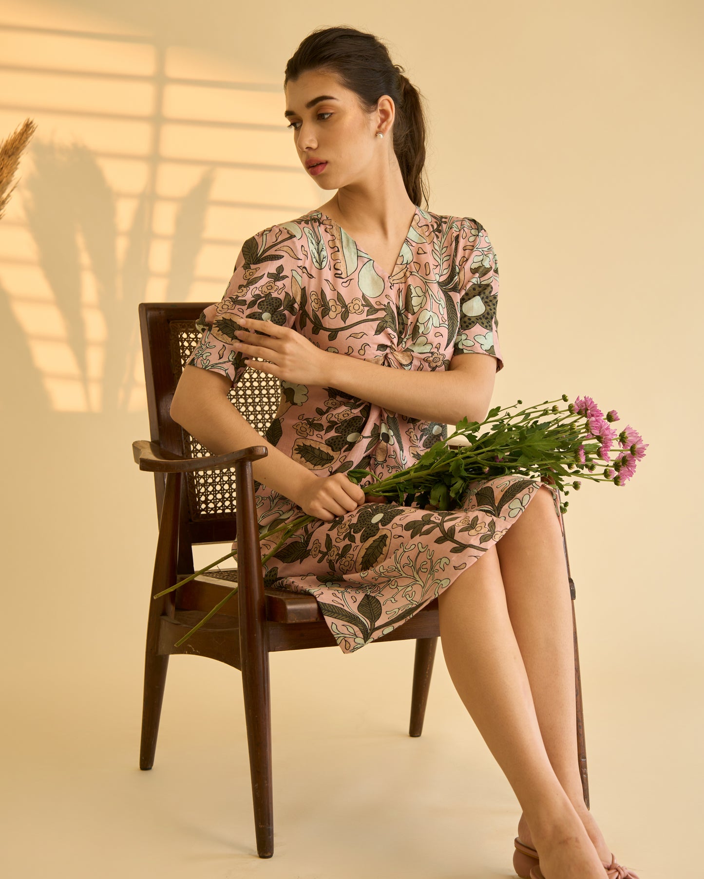 Pink and Green Knot Dress