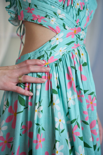 Geranium Frill Dress