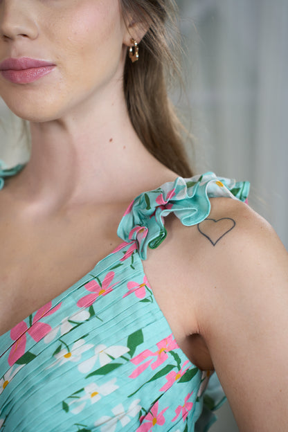 Geranium Frill Dress