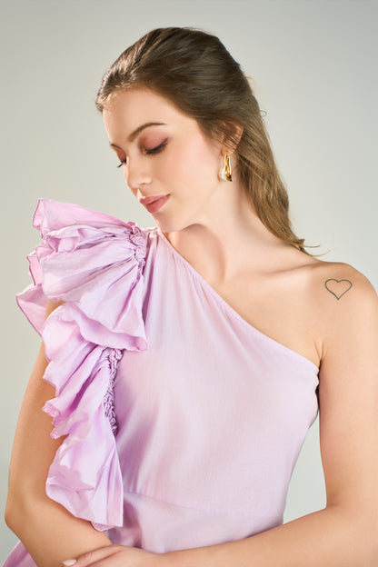 Lavender Frill Dress