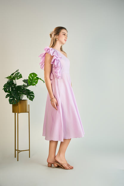 Lavender Frill Dress