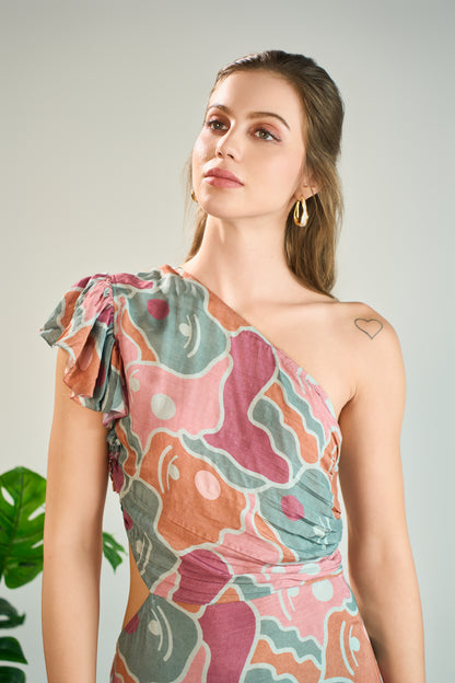 Oleander Frill Dress