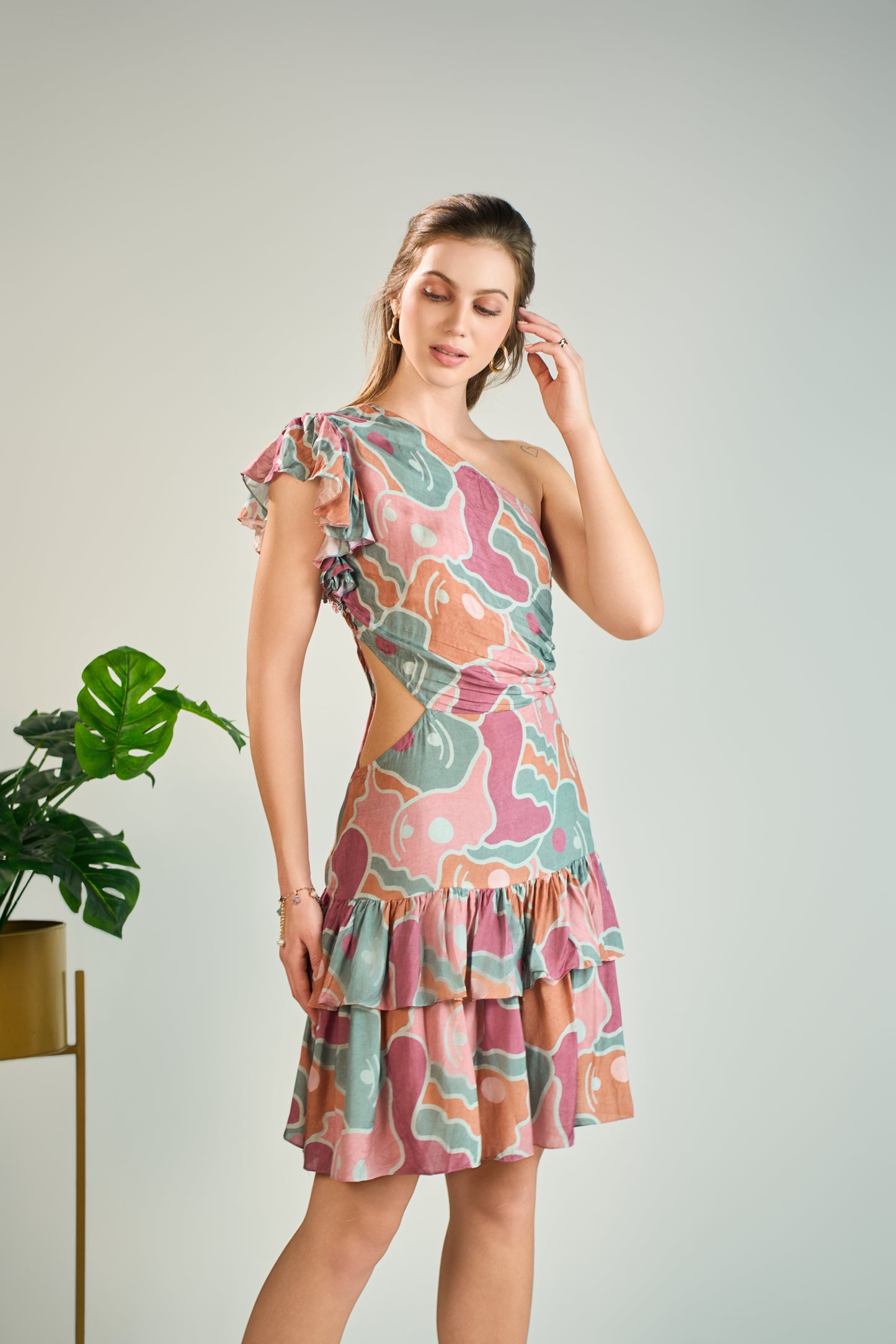 Oleander Frill Dress