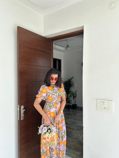 Sunset Poppy Dress