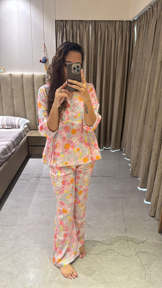 Pink Floral Co-ord Set