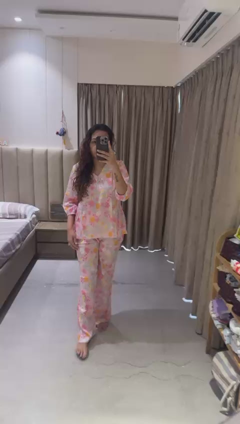 Pink Floral Co-ord Set